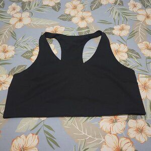 Zella Studio Lite Longline Sports Bra- Black- 1X